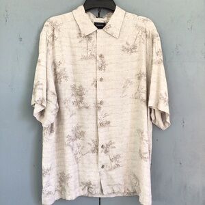 Men’s Vintages Button Down Claiborne Summer Hawaiian Shirt Size X-Large
